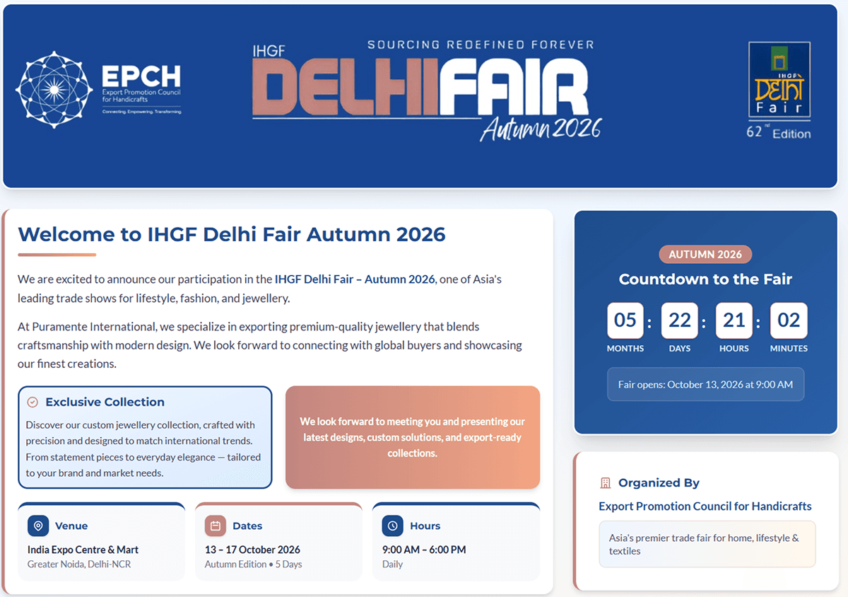 IHGF Delhi Fair Autumn 2026