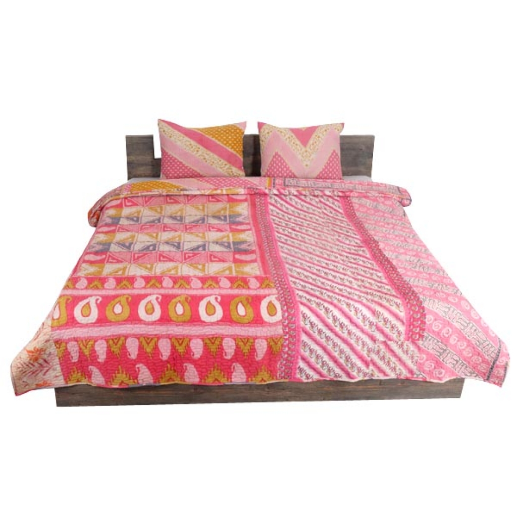 HANDMADE INDIAN PURE COTTON DESIGNER QUILTED